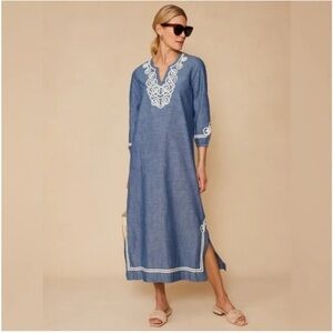 J. McLaughlin Pansy Denim Dress Size XS